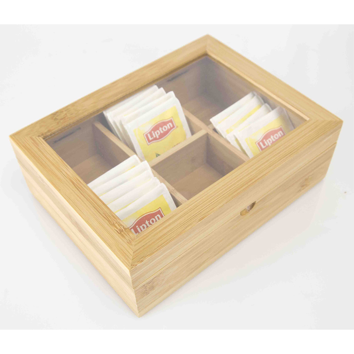 Tea Box Holder Bamboo - Maison Handal