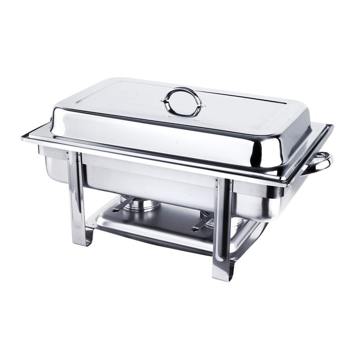 Chafing Dish Rectangular 9 Liter Stainless Steel - Maison Handal