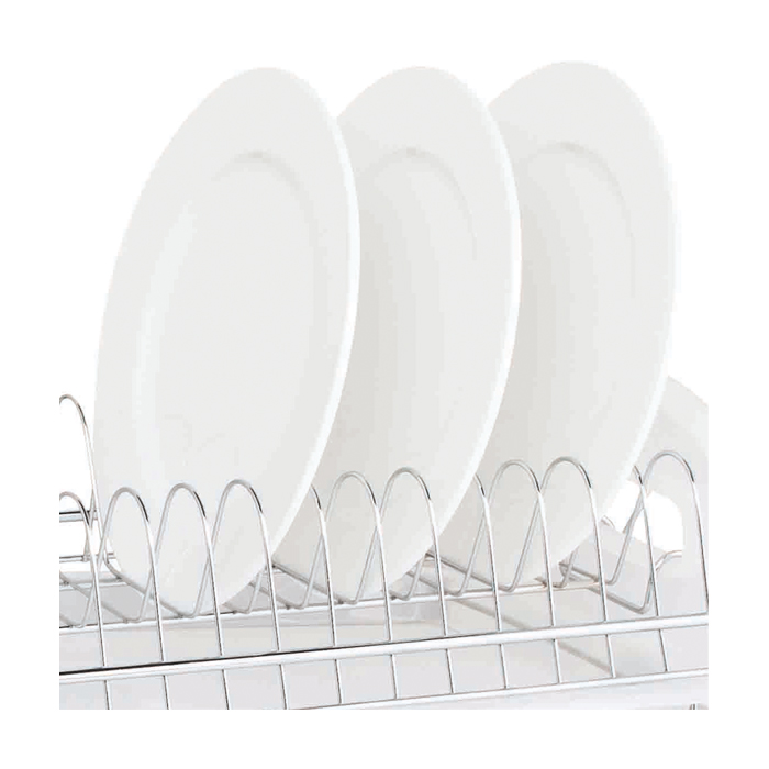 Plastic Dish Drainer 2 Tier White - Maison Handal