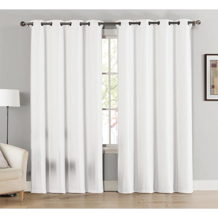 Celine Blackout Curtain White 52x90 In - Maison Handal