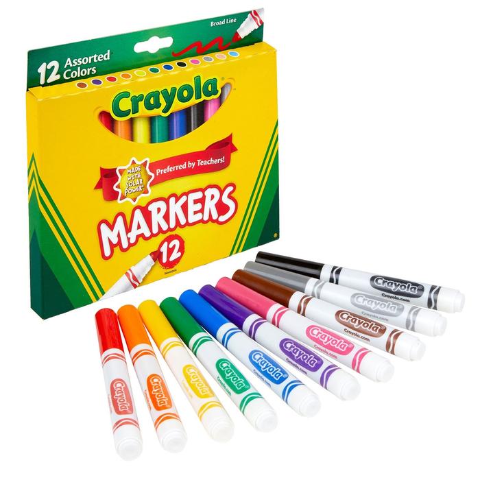 Crayola 12ct regular Markers - Maison Handal