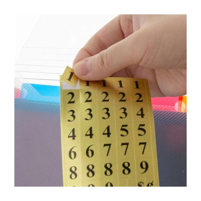 BAZIC Gold Foil Number Label (378/Pack) Bazic Products